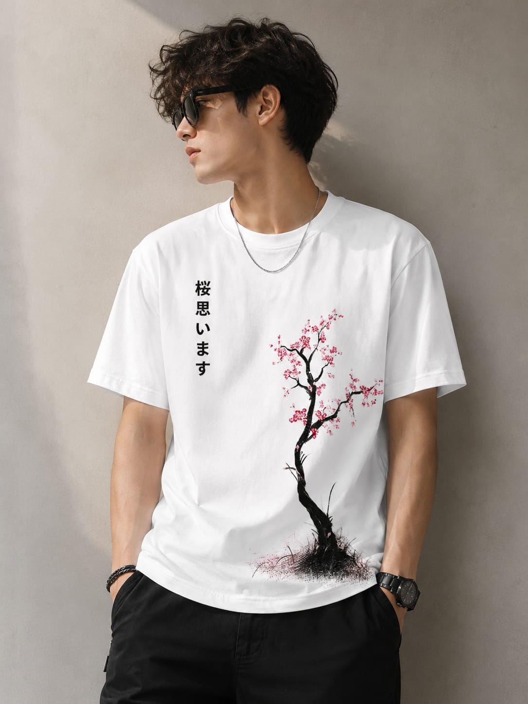 🌸 Sakura Bloom Minimal T-Shirt