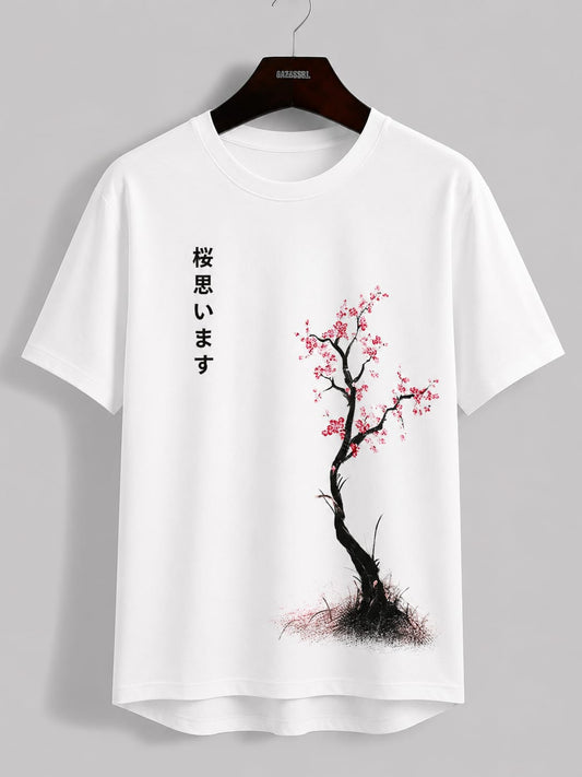 🌸 Sakura Bloom Minimal T-Shirt