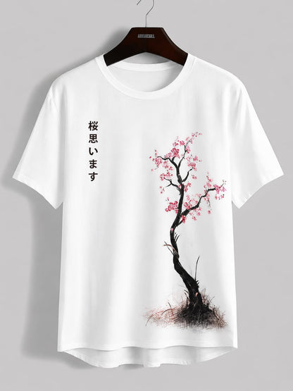 🌸 Sakura Bloom Minimal T-Shirt