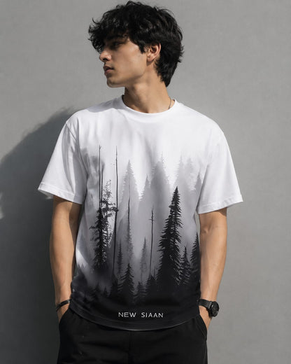 🌲 Mist Forest Oversized T-Shirt