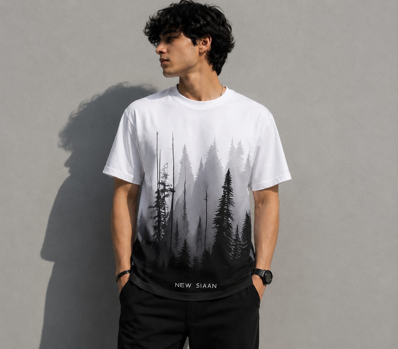 🌲 Mist Forest Oversized T-Shirt