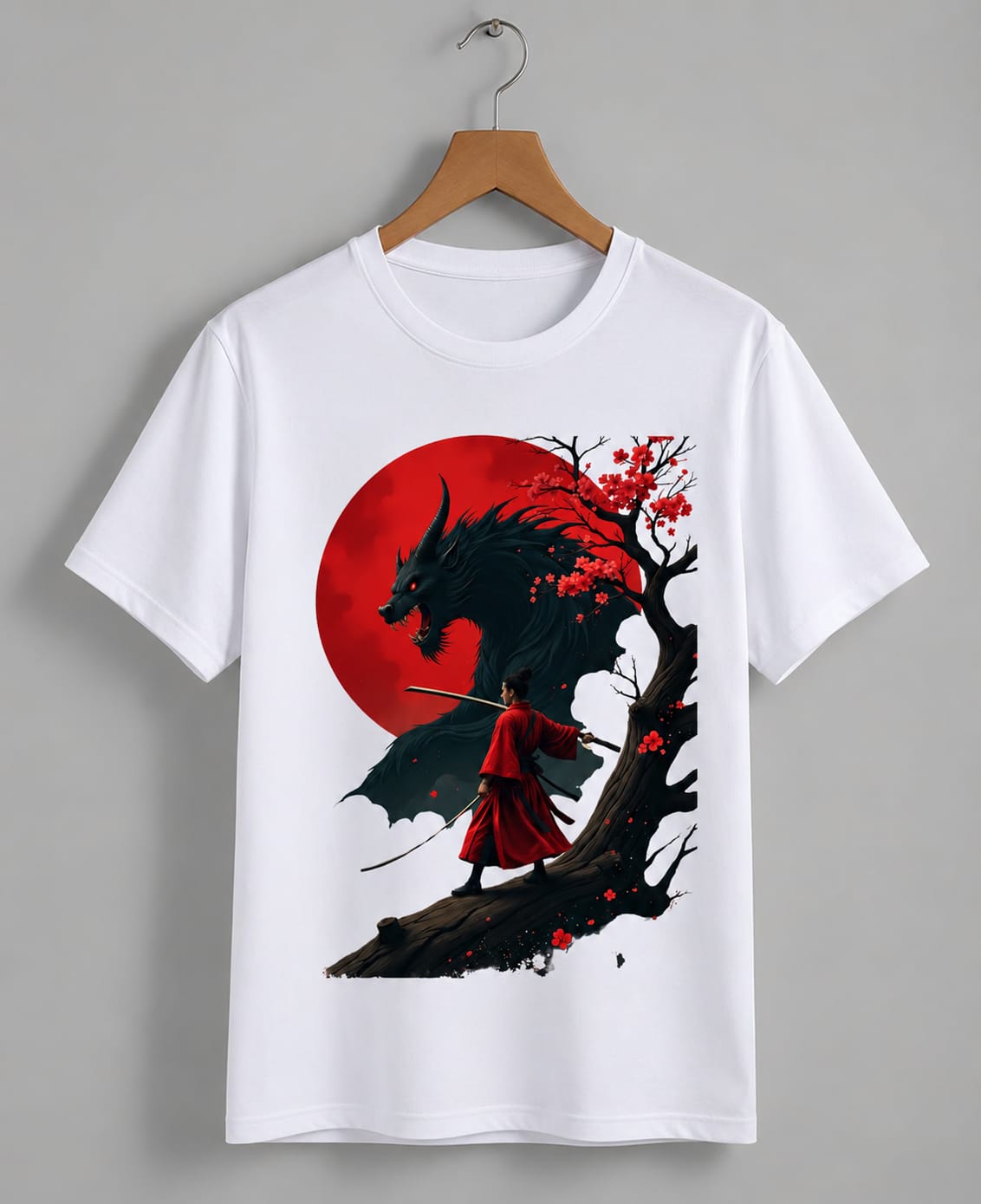 Crimson Shadow Graphic T-Shirt