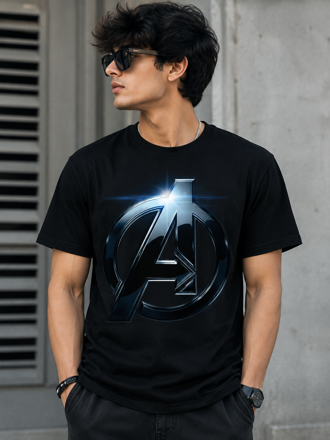 🖤 Electric Avengers Logo Streetwear T-Shirt