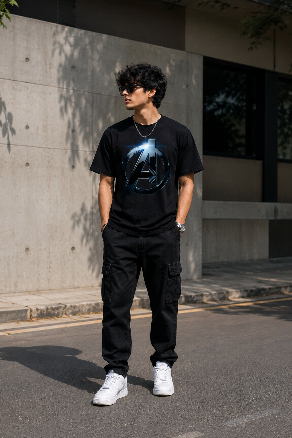 🖤 Electric Avengers Logo Streetwear T-Shirt