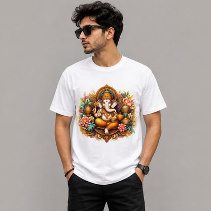 Men’s Premium Divine Ganesha Graphic T-Shirt