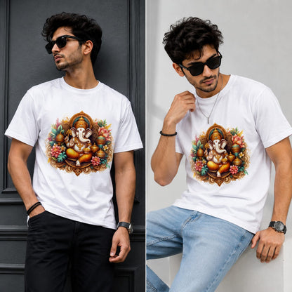 Men’s Premium Divine Ganesha Graphic T-Shirt