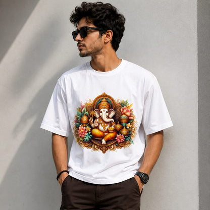 Men’s Premium Divine Ganesha Graphic T-Shirt