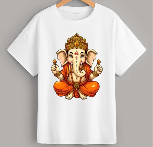 Men’s Classic Lord Ganesha Printed T-Shirt