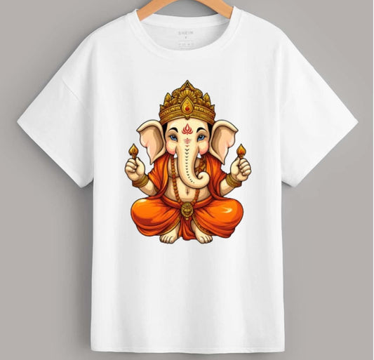Men’s Classic Lord Ganesha Printed T-Shirt