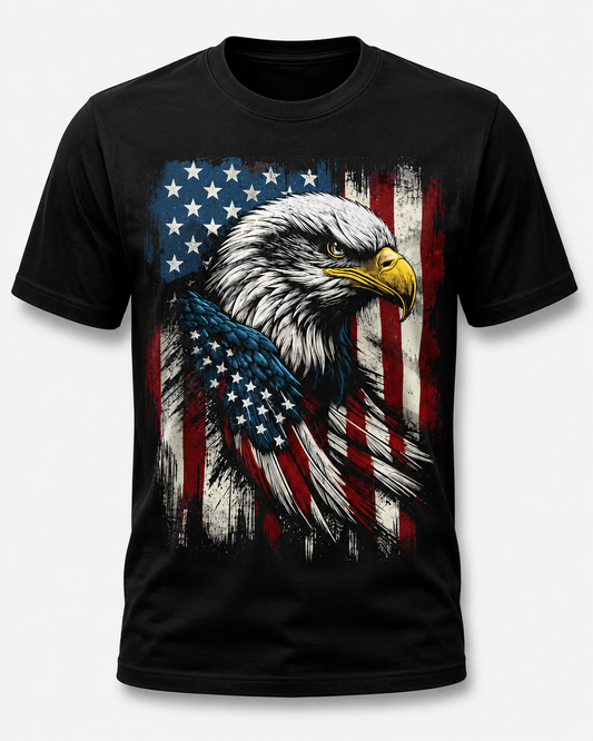 Freedom Eagle Patriotic Graphic T-Shirt
